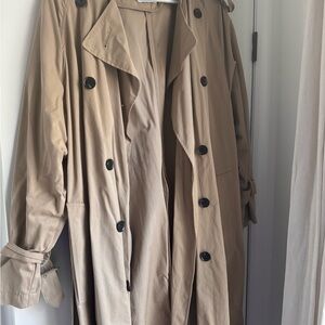 Classic Tan Trench Coat - Zara size S